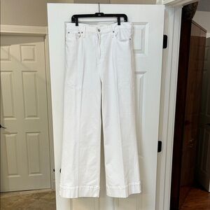 J. Crew Women's Crisp White Flare Trouser Jeans